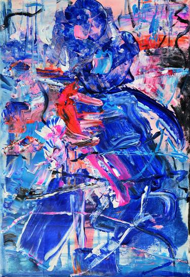 Original Abstract Expressionism Abstract Paintings by Bat Ella