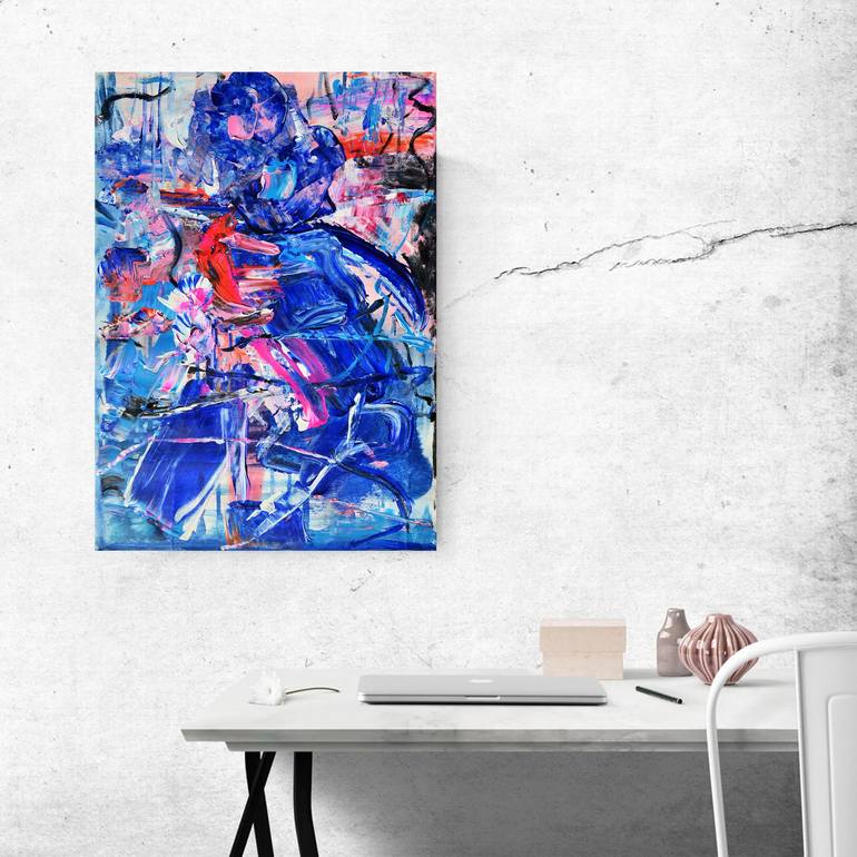Original Abstract Expressionism Abstract Painting by Bat Ella