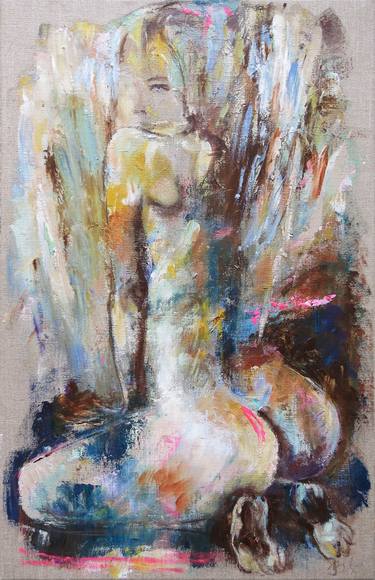 Nude. Abstract Painting. Naked Women. Emotion Rain. (Sold to USA) thumb