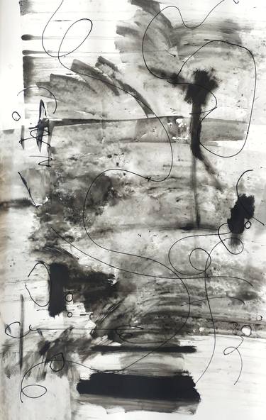 Original Abstract Expressionism Abstract Drawings by Ananda Ahire