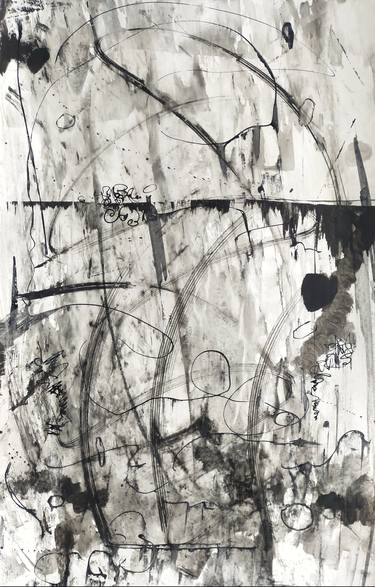 Original Abstract Expressionism Abstract Drawings by Ananda Ahire