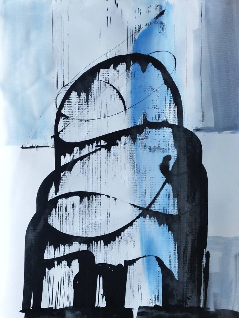 Original Abstract Expressionism Abstract Drawings by Ananda Ahire