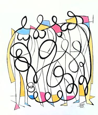 Original Abstract Women Drawings by Ananda Ahire