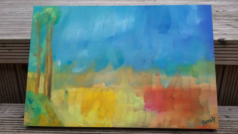 Original Impressionism Landscape Painting by Khandker Tarek