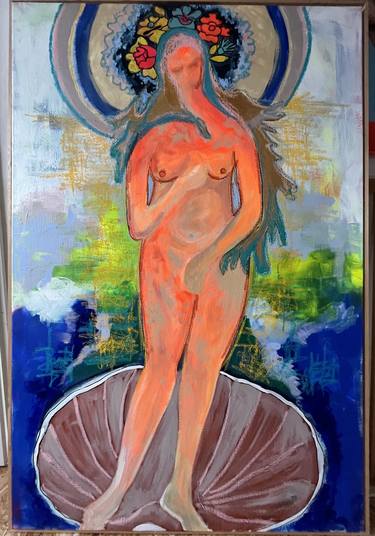 Original Abstract Expressionism Women Paintings by Nathalie Van Barneveld
