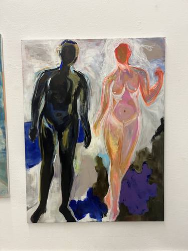 Original Abstract Nude Paintings by Nathalie Van Barneveld