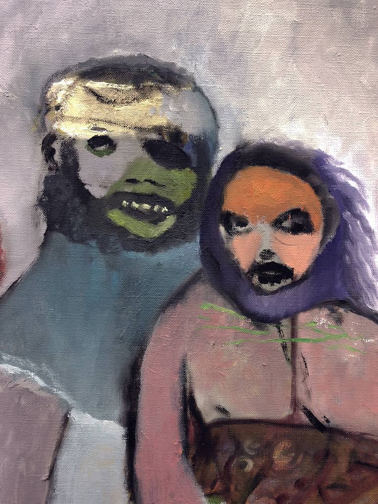 Original Expressionism Family Painting by Steve Binetti