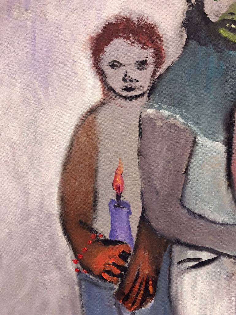 Original Expressionism Family Painting by Steve Binetti