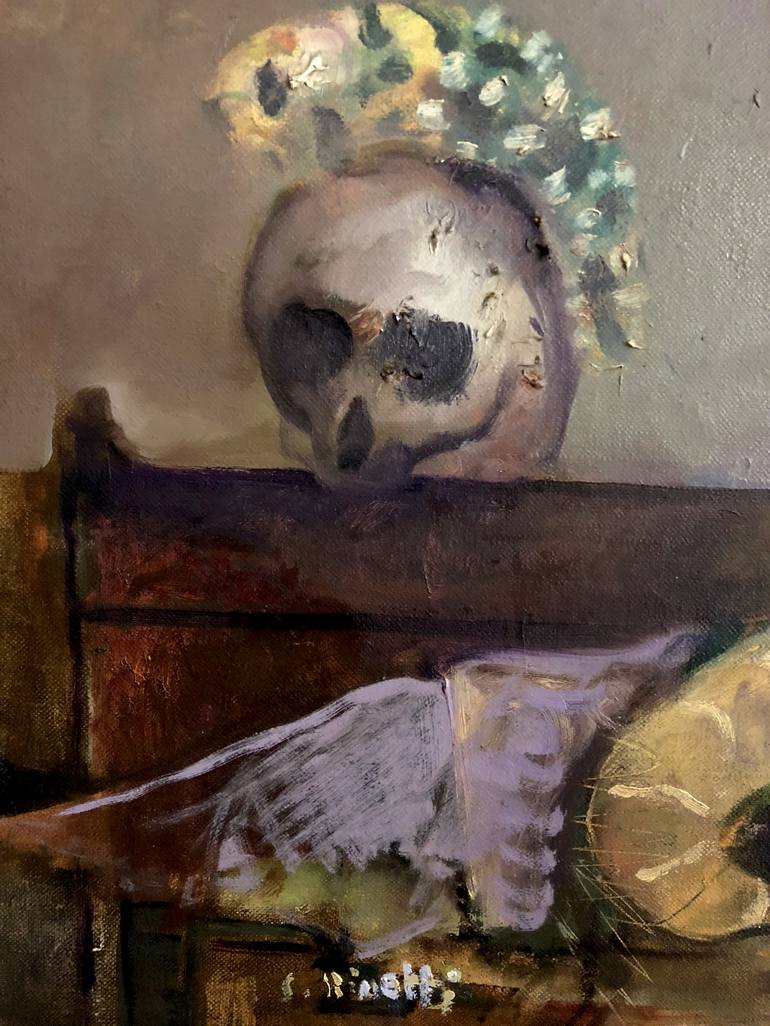 Original Mortality Painting by Steve Binetti