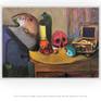 Title: „Stilleben mit Schädel, Flasche, Früchten und Schmuckbox“.
Signed on the front-side and backside.
Size: 55 x 40 x 4 cm.
(please note: dimensions are given in centimeters)
Weight: ca. 1000 gr. Shipping weight ca. 6000 gr.
Condition: perfect.
Comes with photo-certification.