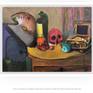 Title: „Stilleben mit Schädel, Flasche, Früchten und Schmuckbox“.
Signed on the front-side and backside.
Size: 55 x 40 x 4 cm.
(please note: dimensions are given in centimeters)
Weight: ca. 1000 gr. Shipping weight ca. 6000 gr.
Condition: perfect.
Comes with photo-certification.