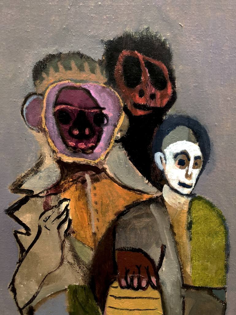 Original Expressionism Men Painting by Steve Binetti