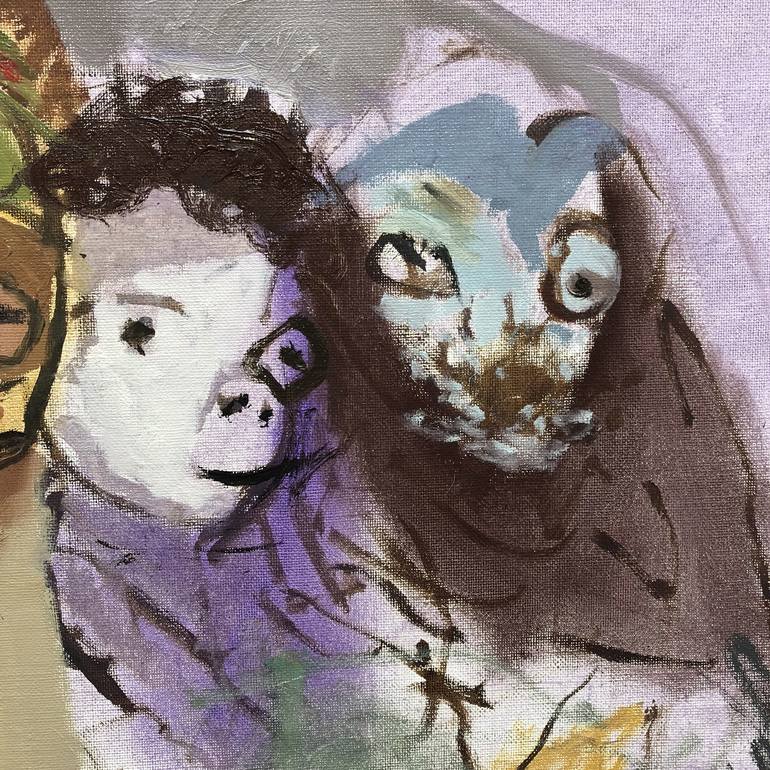 Original Expressionism Children Painting by Steve Binetti