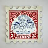 Chairman Mao Large Art Stamp by Richard Hoffman