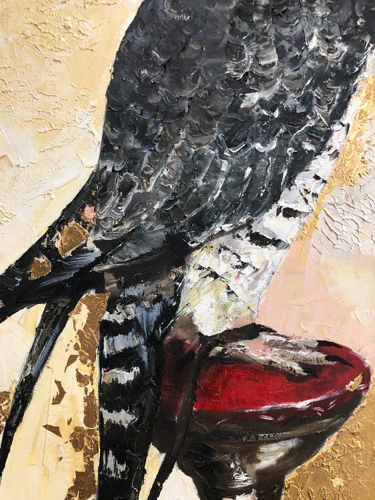 Original Folk Animal Painting by Nelly Moor