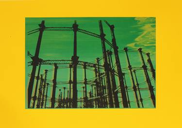 Original Contemporary Architecture Printmaking by Louise Openshaw