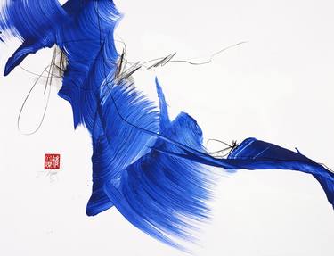 Original Abstract Calligraphy Paintings by Sigrid Artmann