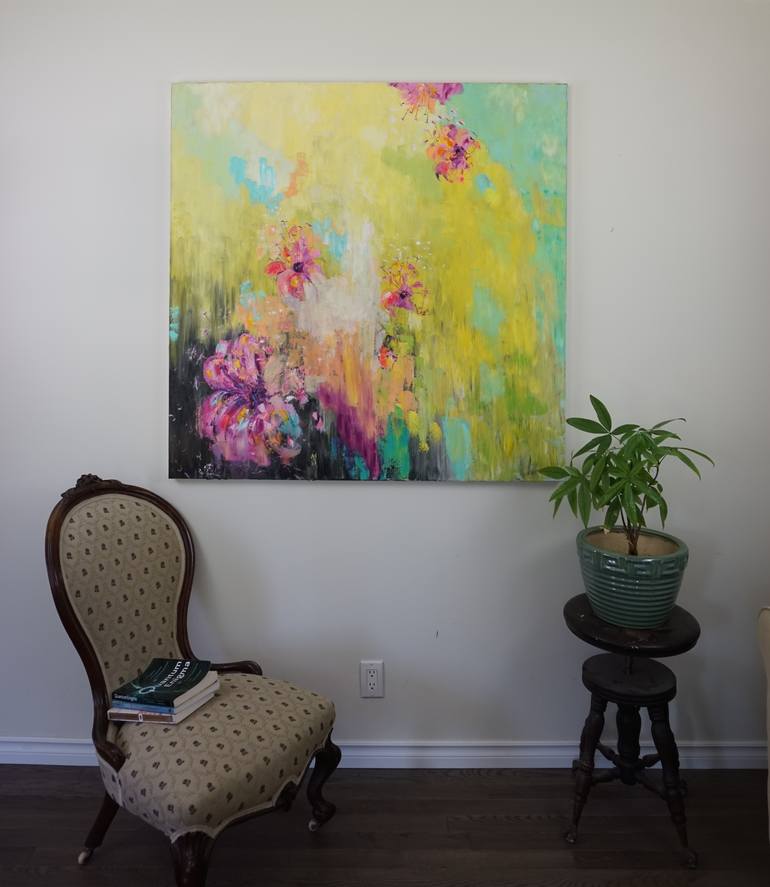 Original Abstract Expressionism Abstract Painting by Diana Raponi