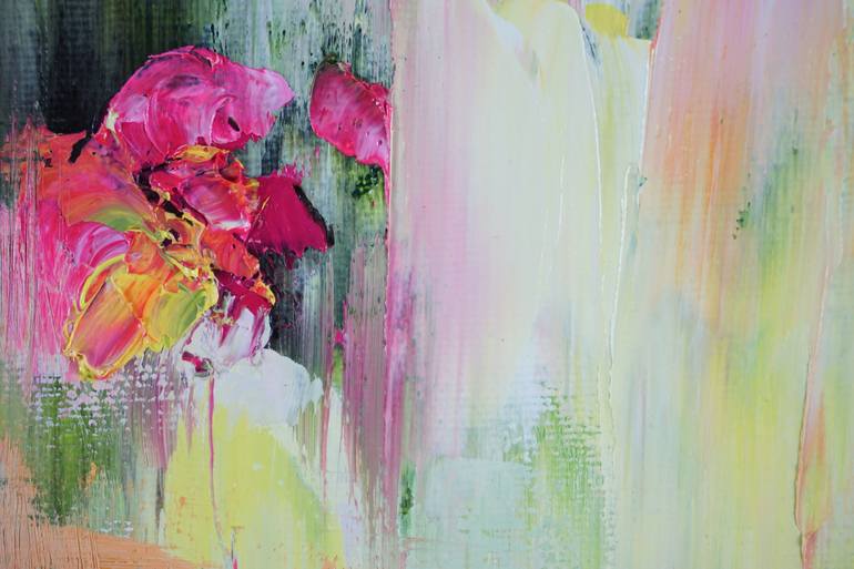 Original Abstract Floral Painting by Diana Raponi