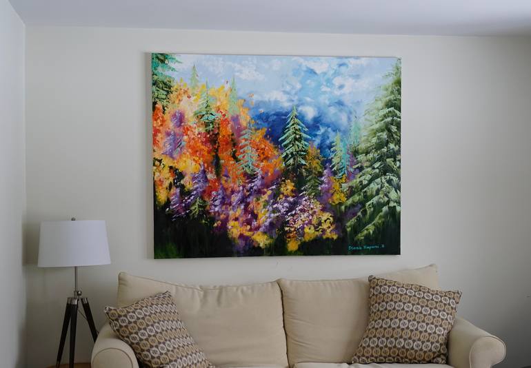 Original Impressionism Nature Painting by Diana Raponi