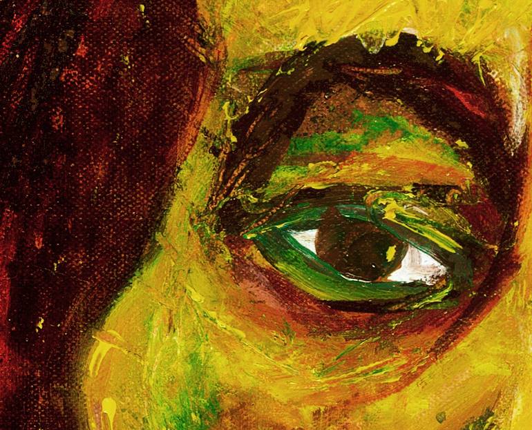 Original Expressionism People Painting by Christian Cadiz