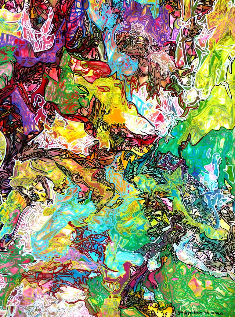 Original Abstract Painting by Igor  Eugen Prokop