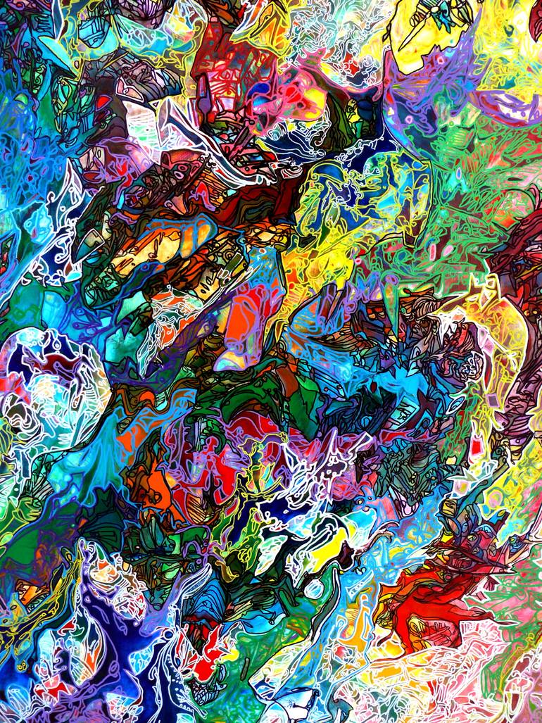 Original Abstract Painting by Igor  Eugen Prokop