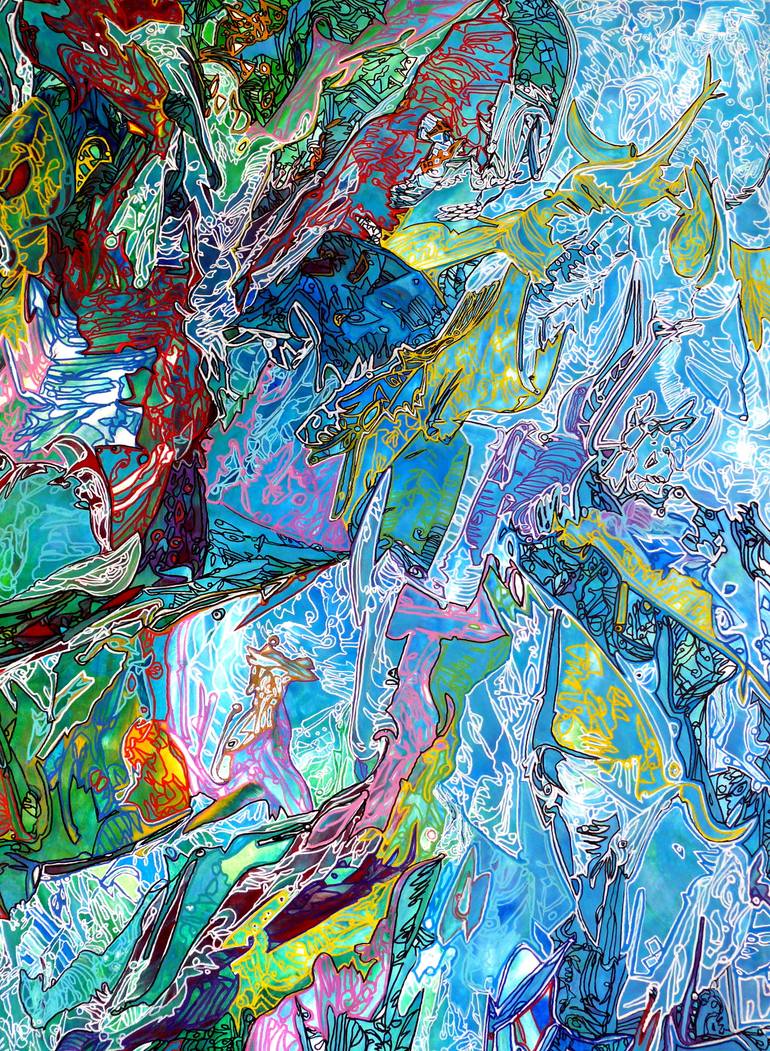 Original Abstract Expressionism Abstract Painting by Igor  Eugen Prokop