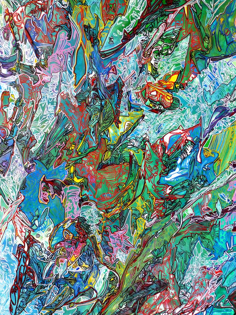 Original Abstract Expressionism Abstract Painting by Igor  Eugen Prokop