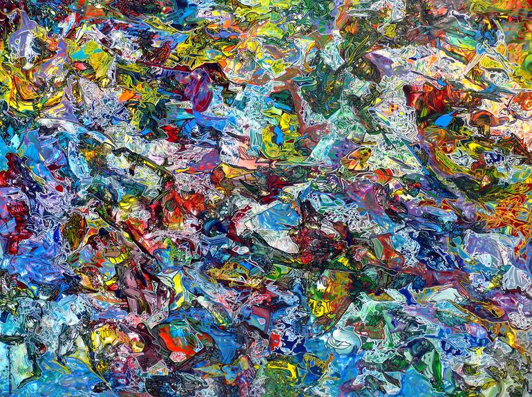 Original Abstract Expressionism Abstract Painting by Igor  Eugen Prokop