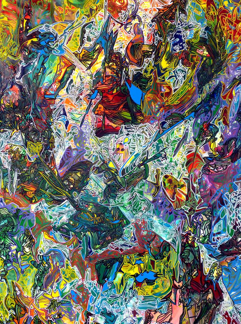 Original Abstract Expressionism Abstract Painting by Igor  Eugen Prokop
