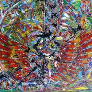 Collection Large paintings,184x154 cm,Acryl on canvas,Nature,Global warming