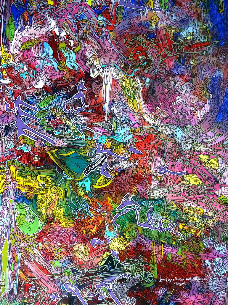 Original Abstract Painting by Igor  Eugen Prokop