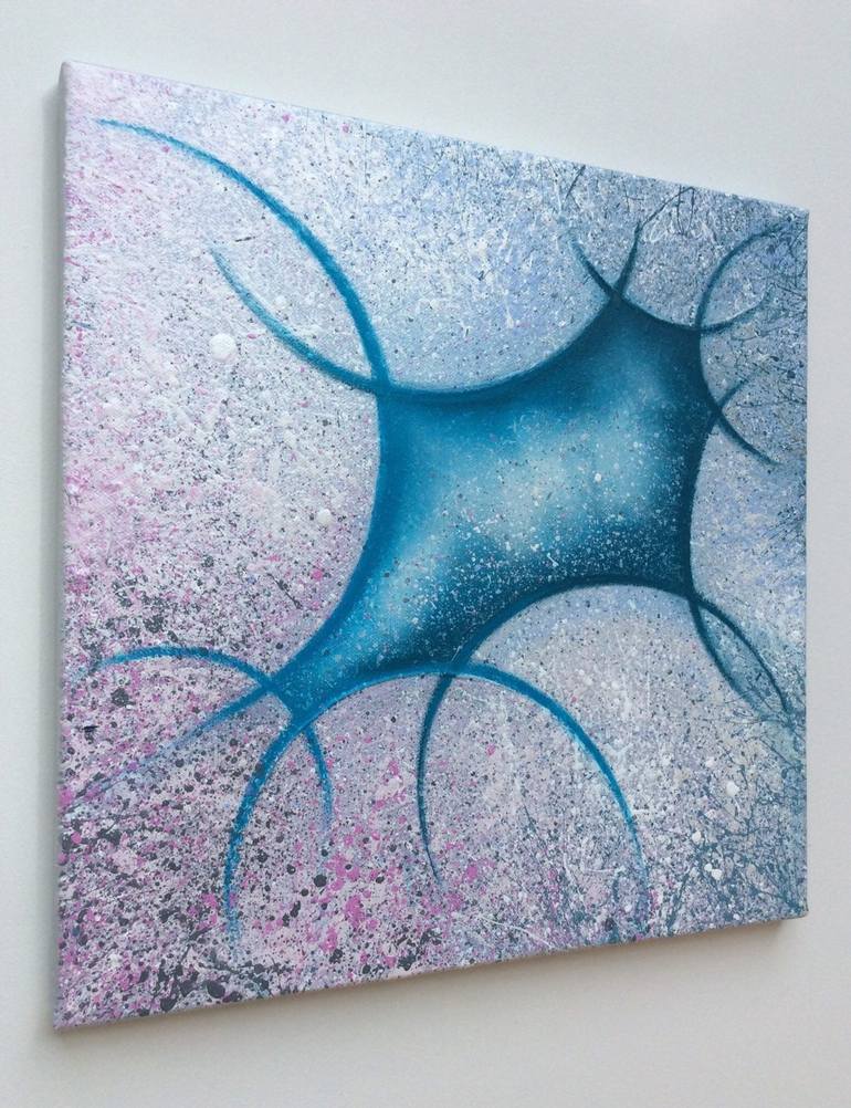 Original Abstract Painting by Katie Cousins but paints under maiden name - Katie Daw 