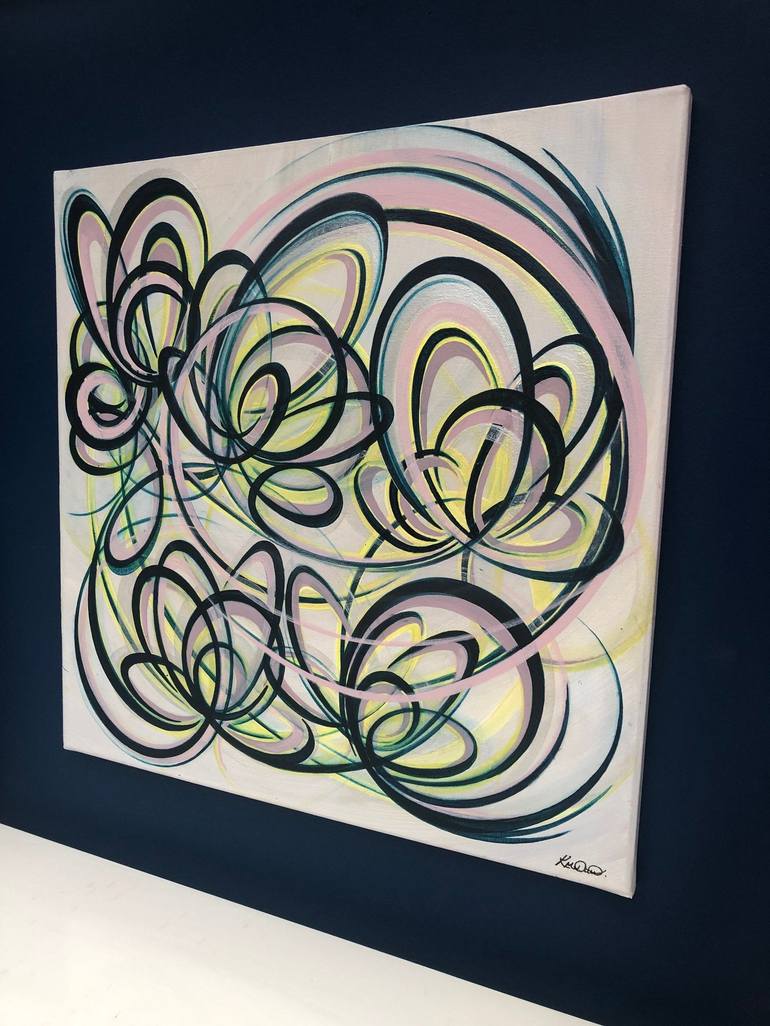 Original Contemporary Abstract Painting by Katie Cousins but paints under maiden name - Katie Daw 