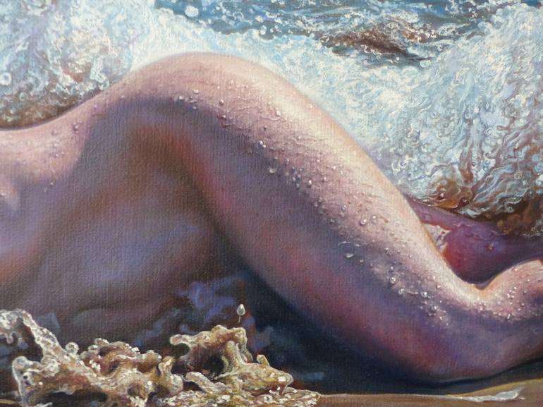 Original Figurative Nude Painting by Pepe Linares Molina