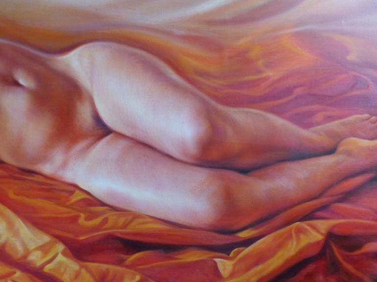 Original Figurative Nude Painting by Pepe Linares Molina