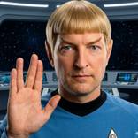 Blond Mr Spock by Algis Kemezys