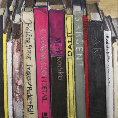 Caravaggio, Rothko, Dali, Picasso, Freud Bookcase thumb