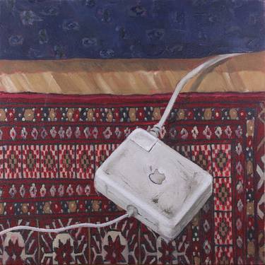 Persian Rug with Laptop Charger thumb