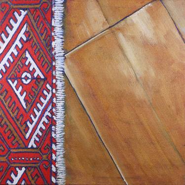 Colour Saturated Persian Rug End Piece thumb