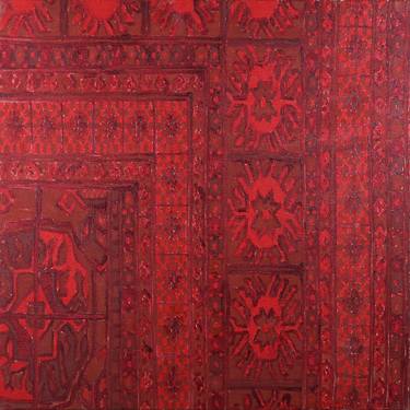 Persian Rug Piece in Redscale thumb