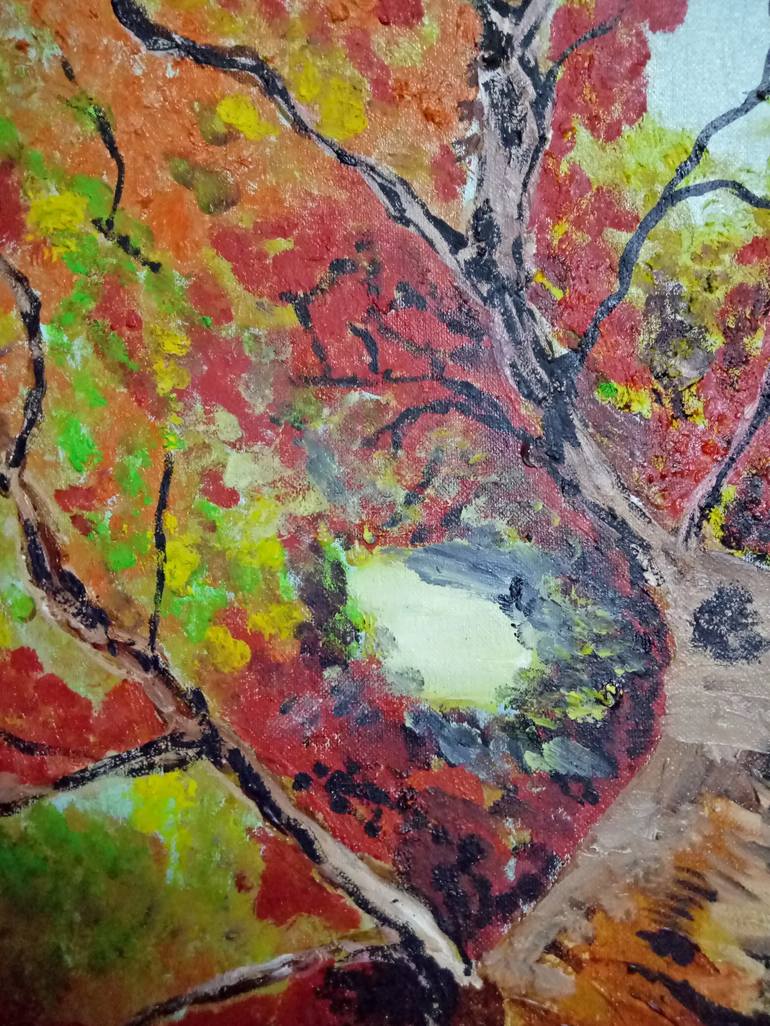 Original Expressionism Tree Painting by Harshita Nandwani