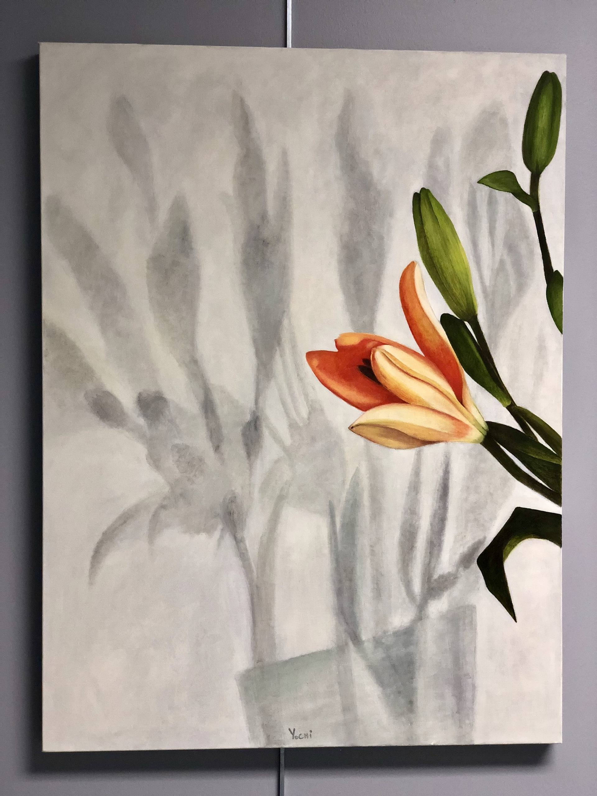 flower shadow painting