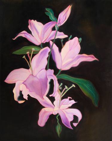 Print of Fine Art Floral Paintings by Yngve Sjolund