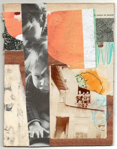 Original Children Collage by Collectif Grabuge