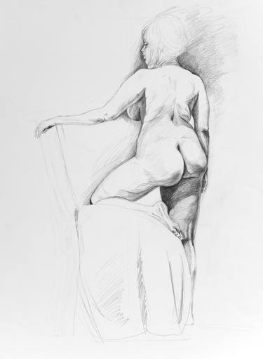 Original Fine Art Nude Drawings by Dina Belyayeva