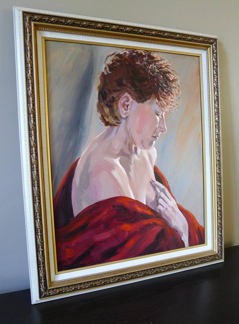 Original Fine Art Women Painting by Dina Belyayeva