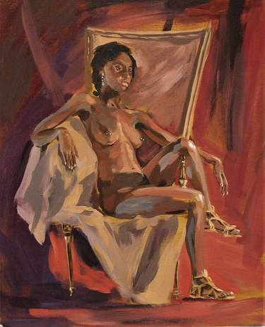 Original Expressionism Nude Paintings by Dina Belyayeva