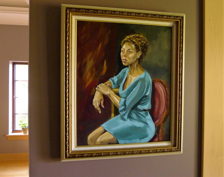 Original Impressionism People Painting by Dina Belyayeva